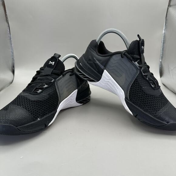 Nike Metcon 7 Shoes Womens Size 7 Black White Cross Training Crossfit Sneakers - Picture 5 of 9